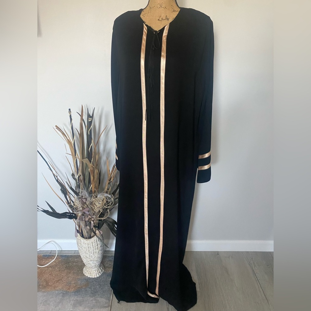 Black long Sleeve Abaya Size 4